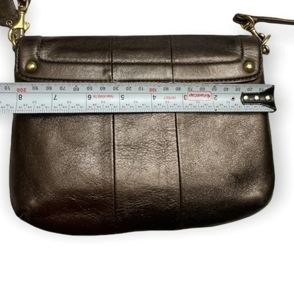 Coach bronze Kirsten flap crossbody bag